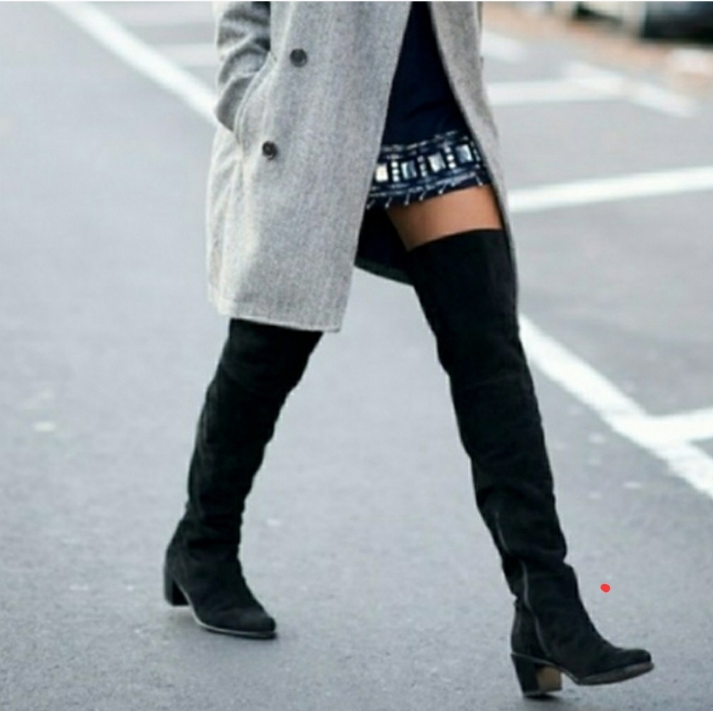 Stuart Weitzman Hitest Suede Over the Knee Thigh High Boot 8